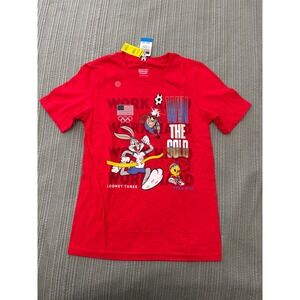 Looney Tunes Bugs Bunny‎ Team USA Olympics Red Graphic T-Shirt Kids